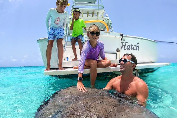Private Charter 34ft Express Cruiser Stingay City Reef Snorkeling - What the private Cayman charter is really selling