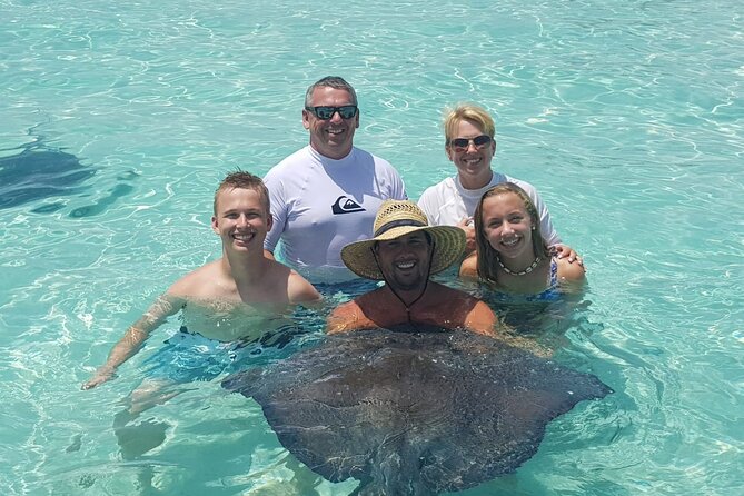 Private Charter 34ft Express Cruiser Stingay City Reef Snorkeling - Rum Point, lunch, and a longer day